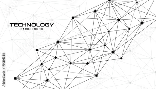 Dynamic abstract network mesh background with colorful connected nodes and geometric lines representing digital communication, big data connections, and futuristic technology structure design.