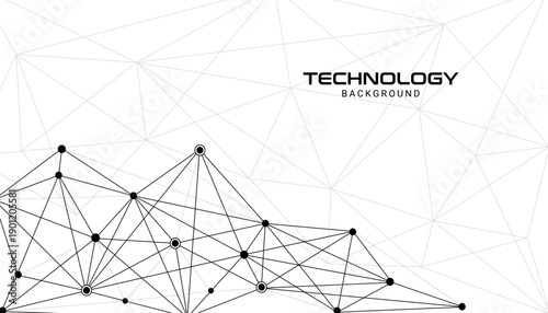 Dynamic abstract network mesh background with colorful connected nodes and geometric lines representing digital communication, big data connections, and futuristic technology structure design.