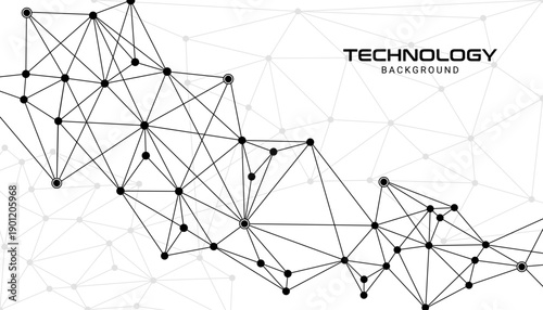 Dynamic abstract network mesh background with colorful connected nodes and geometric lines representing digital communication, big data connections, and futuristic technology structure design.