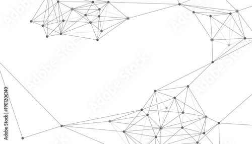 Dynamic abstract network mesh background with colorful connected nodes and geometric lines representing digital communication, big data connections, and futuristic technology structure design.