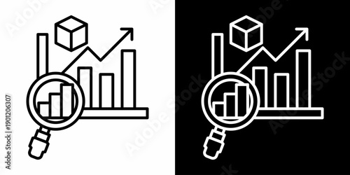 Demand  White Icon Set Design 