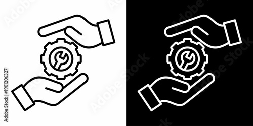  Skills  White Icon Set Design 