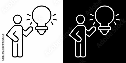 Proactive  White Icon Set Design 