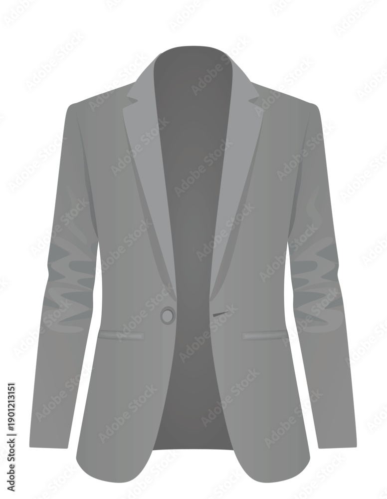Fototapeta premium Grey business tuxedo. vector illustration