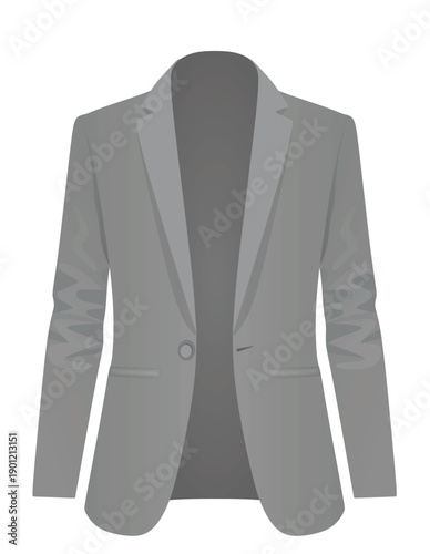 Grey business tuxedo. vector illustration