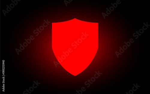 Cyber security technology concept , Shield With Keyhole icon , personal data , vector illustration.	
