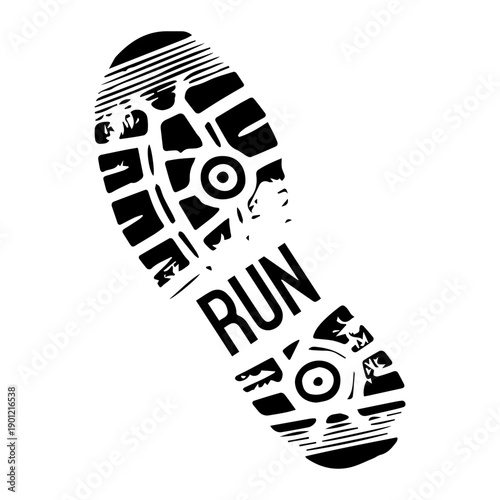 Running Shoe Footprint