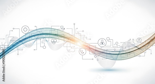Abstract colorful digital technology background