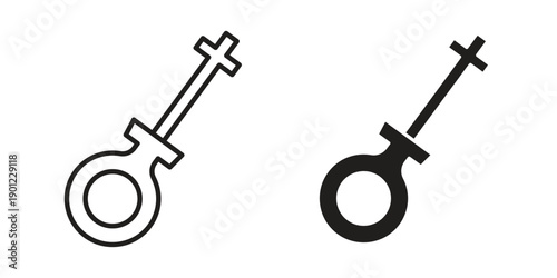 Car dipstick icon for mobile concept and web apps, editable stroke