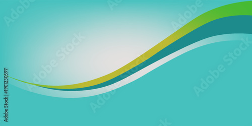 Abstract wave illustration for banner design
