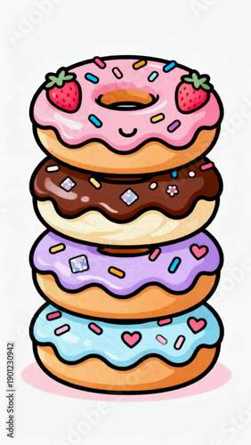stack of donuts