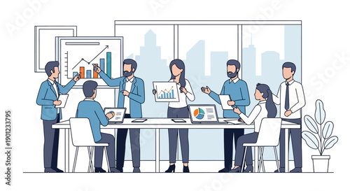 Business Team Meeting Discussion Planning.