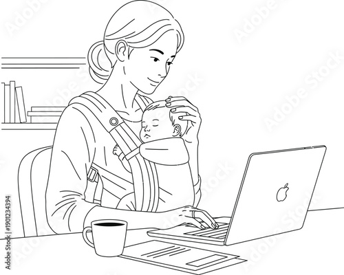 Woman sitting with laptop and small dog