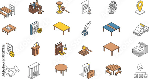 Educational and Playtime Toys Line Art Vector Icons, Learning Tools, Kids Games and Childhood Development Activities Outline Collection