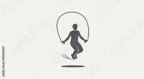 vector illustration of a man jumping