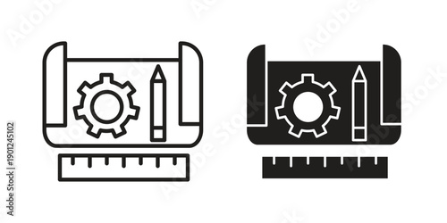 Prototyping icon for mobile concept and web apps, editable stroke