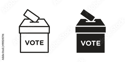 Referendum icon for mobile concept and web apps, editable stroke