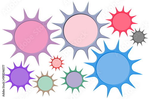 roues dents pointues, PNG fond transparent