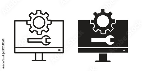 Software Engineering icon for mobile concept and web apps, editable stroke