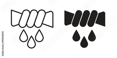 Squeeze icon for mobile concept and web apps, editable stroke