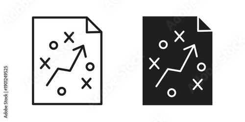 Tactical icon for mobile concept and web apps, editable stroke