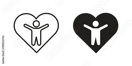 Wellness icon for mobile concept and web apps, editable stroke