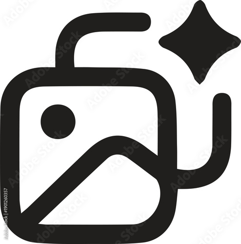 Photo editing filter and enhancement icon