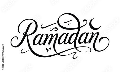 Ramadan greeting card design element
