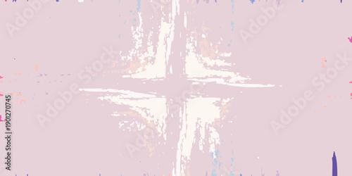 Abstract pastel background with a prominent vertical cross shape and light textures