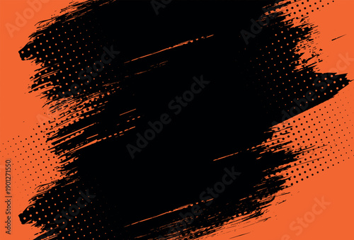 abstract grunge texture and halftone banner design. Dots pop art comics sport style vector illustration.