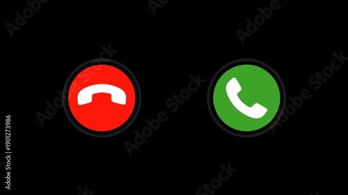 Mobile Incoming Call Icon Animation on Alpha Background.
Suitable for call notification, customer support, contact center, communication, hotline, mobile app UI, and technology related projects.