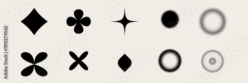 Set of blinking stars, sparks and sparkles. Shining twinkle sunburst shapes collection. Magic light flare pack for design template, poster, banner, brochure, leaflet. Vector glint glitter illustration