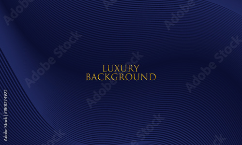 Premium background design with diagonal dark blue line pattern. Vector horizontal template for digital lux business banner, contemporary formal invitation, luxury voucher, prestigious gift certificate