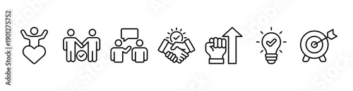 Collaboration banner web icon vector illustration concept for teamwork and working together with icon of support, teamwork, communication, trust, handshake, motivation, inspiration, and success