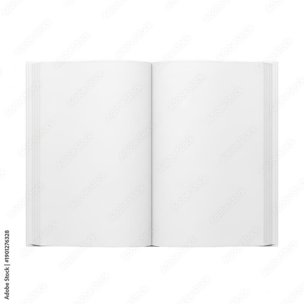 Naklejka premium A blank white rectangular object with a subtle shadow on a plain white background. isolated on transparent background
