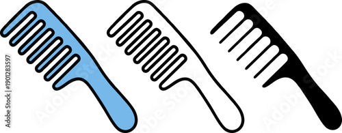 Hair Comb Barber Accessory Vector