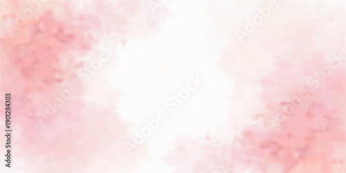 Pink abstract watercolor background with a vintage floral pattern and heart design on grunge paper texture creates a romantic art backdrop for love cards