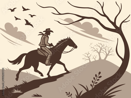 silhouette of a camel