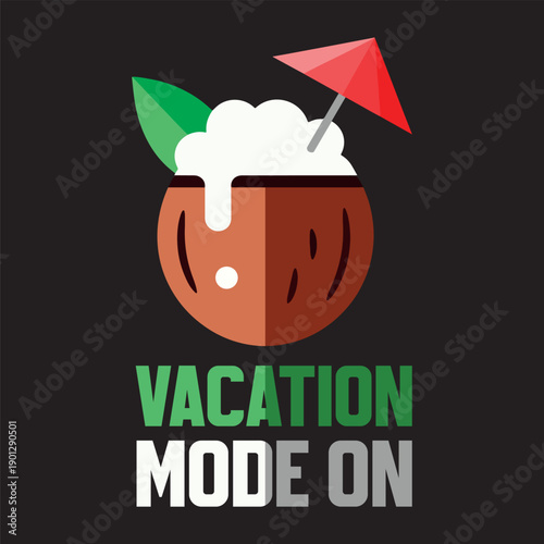 Vacation Mode On Coconut Drink