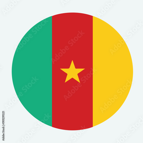 Cameroon Flag Circle Icon Free Download Cameroon Flag Circle Icon - GFXLoad