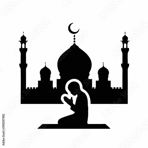 taj mahal vector illustration