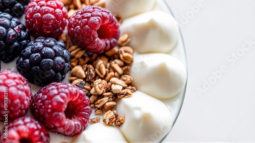 Healthy Breakfast Bowl with Berries and Granola