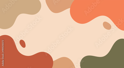 Abstract background featuring flowing shapes in earthy muted tones