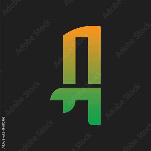 letter a logo gradient a letter logo