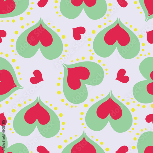 seamless pattern with apples and pears