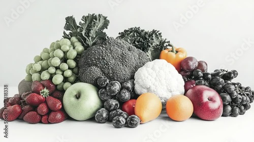 Fresh produce on table