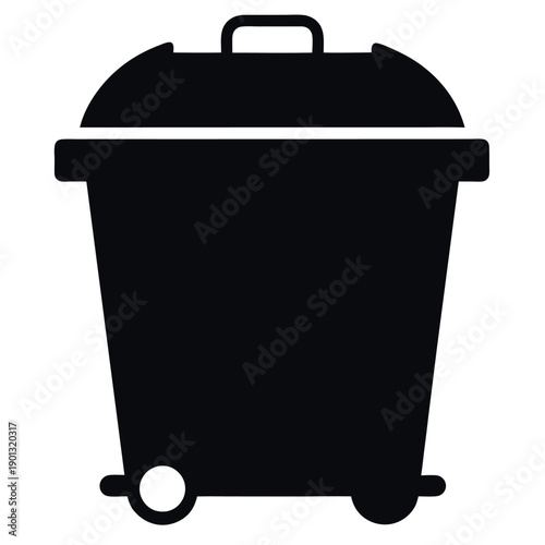 Silhouette of a compost bin 