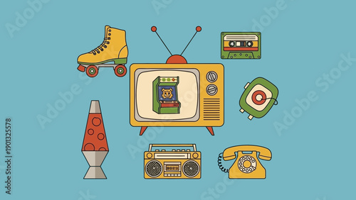 Retro tech and fun items for a nostalgic vibe