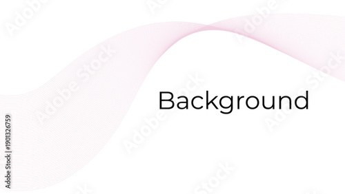 Abstract pink wavy line pattern on white background