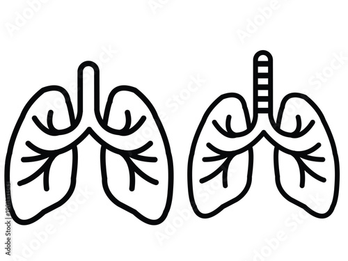  lungs icon Design